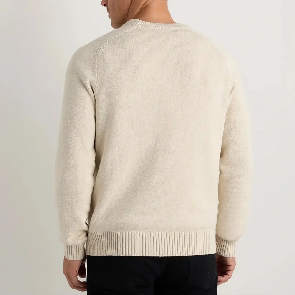 Men's Banana Republic Cream Crewneck Sweatshirt